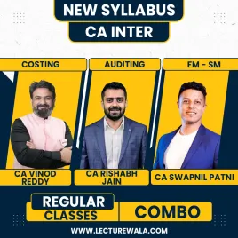 CA Vinod Reddy Costing CA Rishabh Jain sir Audit & CA Swapnil Patni FM-SM New Syllabus Regular Classes For CA Inter : Online Classes  CA Vinod Reddy Costing CA Rishabh Jain sir Audit & CA Swapnil Patni FM-SM New Syllabus Regular Classes For CA Inter : Online Classes