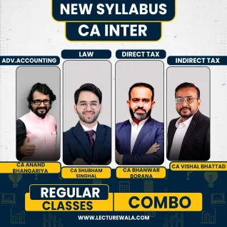 CA Inter Combo (Law, DT, IDT & Advanced Accounts) ICAI New Pattern Regular Batch by CA Shubham Singhal, CA Bhanwar Borana, CA Vishal Bhattad & CA Anand Bhangariya : Online Classes. CA Inter Combo (Law, DT, IDT & Advanced Accounts) ICAI New Pattern Regular Batch by CA Shubham Singhal, CA Bhanwar Borana, CA Vishal Bhattad & CA Anand Bhangariya : Online Classes.