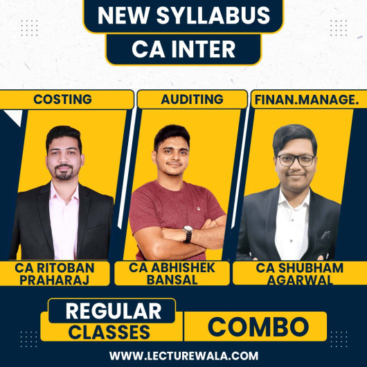 CA Inter Group -2 Cost And Management Accounting , Audit & Financial Management Regualr Batch : Online Classes CA Inter Group -2 Cost And Management Accounting , Audit & Financial Management Regualr Batch : Online Classes