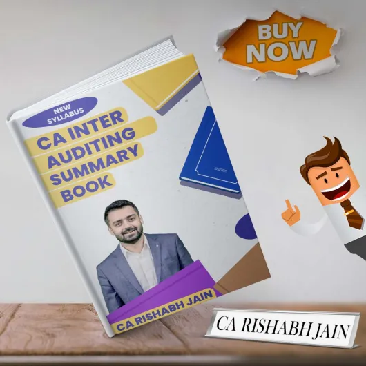 CA Rishabh Jain Audit Summary Book For CA Inter: Study Material