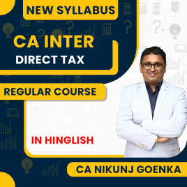 CA Nikunj Goenka DT ( Direct Tax ) Regular Online Classes For CA Inter : Google Drive &amp; Pen drive classes.