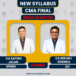 CMA Final Group 4 Regular Course By CA Satish Jalan SPMBV, CA Nikunj Goenka IDT: Google Drive &amp; Pendrive