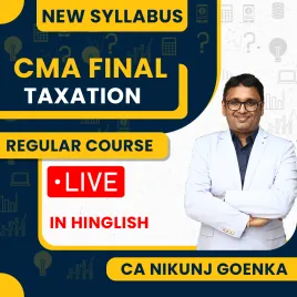 CA Nikunj Goenka Taxation Regular Online Classes For CMA Final: Online live/ Pen drive classes. CA Nikunj Goenka Taxation Regular Online Classes For CMA Final: Online live/ Pen drive classes.