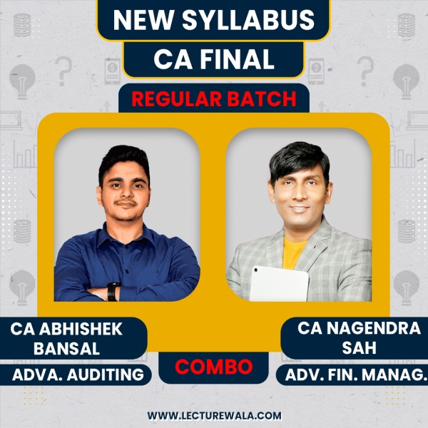  CA Final AFM & Audit Recorded Regular Batch Combo by CA Nagendra Sah & CA Abhishek Bansal : Online Classes 