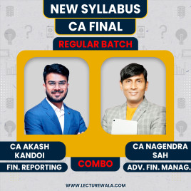  CA Final AFM &amp; FR Recorded Regular Batch Combo by CA Nagendra Sah &amp; CA Akash Kandoi : Online Classes 