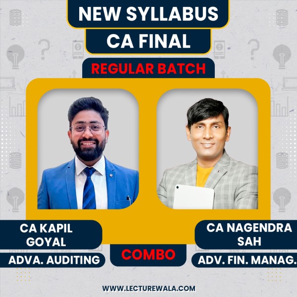  CA Final AFM & Audit Recorded Regular Batch Combo by CA Nagendra Sah & CA Kapil Goyal  : Online Classes 