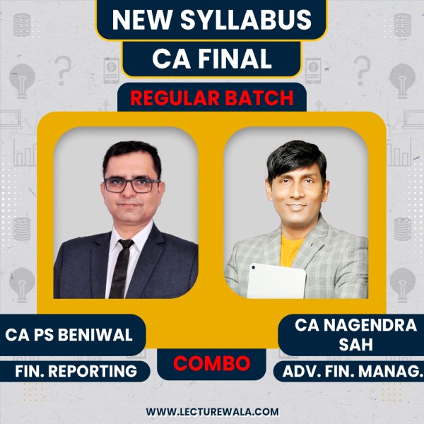  CA Final AFM & FR Recorded Regular Batch Combo by CA Nagendra Sah & CA PS Beniwal  : Online Classes 