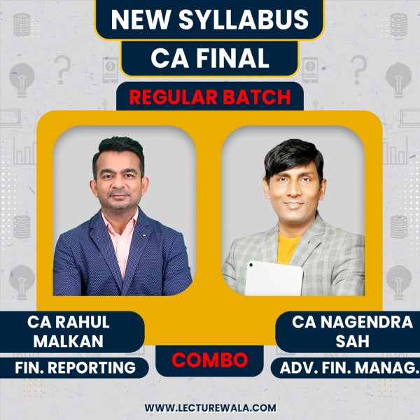  CA Final AFM & FR Recorded Regular Batch Combo by CA Nagendra Sah & CA Rahul Malkan  : Online Classes 