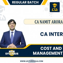 CA Inter Cost And Management Accounting New Syllabus Regular Btach by CA Namit Arora  Pem Drive / Online Classes