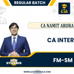 CA Inter FMSM Regular Course :By CA Namit Arora : Pen Drive / Online Classes