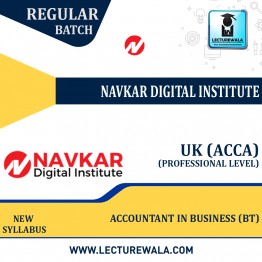 UK ACCA Accountant in Business (BT) Full Course : Video Lecture + Study Material By Navkar Digital Institute 