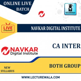 CA Inter Both Group All Subject Online Live Batch Video Lectures By Navkar Digital Institute (For Nov 2022)