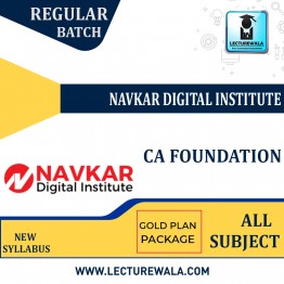 CA Foundation (Gold Plan) Regular Batch Video Lectures + Study Material By Navkar Digital Institute (For May 23 )