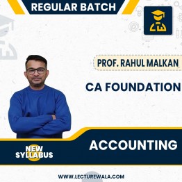 CA Foundation Accounting Regular Course By Prof. Rahul Malkan: GOOGLE DRIVE/PEN DRIVE