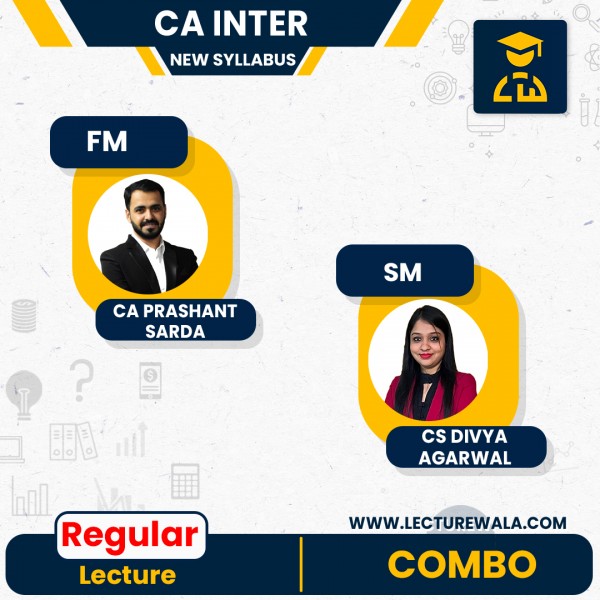 CA Inter New Syllabus FM-Sm Combo Live @ home Regular Course by CA Prashant Sarda & CA CS Divya  Agarwal : Live Online Classes