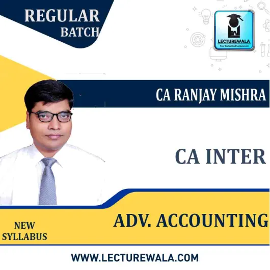 CA Inter Adv. Accounting Regular Course By CA Ranjay Mishra : Pendrive / online classes.