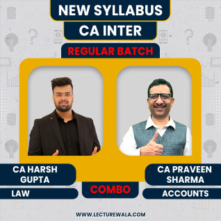 CA Harsh Gupta & CA Praveen Sharma Combo Regular Online Classes For CA Inter: Google Drive Classes