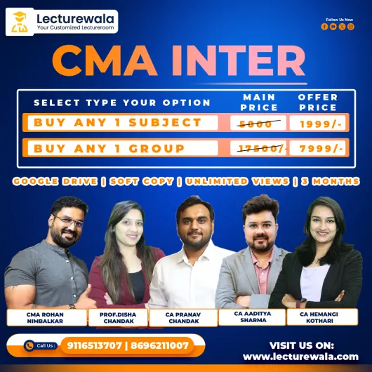 Pranav Chandak Academy Both Group All Subjects Amazing Offer For CMA Inter: Online Classes