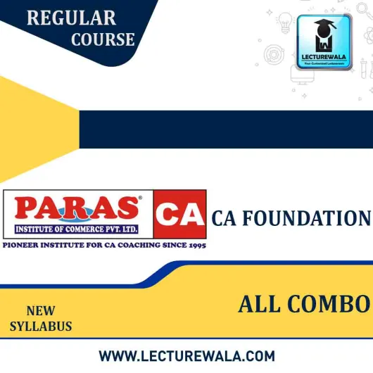 CA Foundation All Subject Combo Regular Course : Video Lecture + Study Material (For May 2021 to Nov.2021)