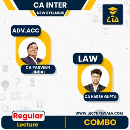 CA Inter Law + Accounts Combo New Syllabus Regular Course by CA Harsh Gupta & CA Praveen Jindal : Online Classes