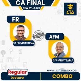 CA Final FR and AFM Regular Course Combo By CA Parveen Sharma and Prof Sanjay Saraf : Online Classes