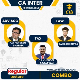 CA Inter Group 1 New Syllabus Combo Regular Course by CA Vijender Aggarwal & CA Harsh Gupta & CA Parveen Sharma: Online Classes