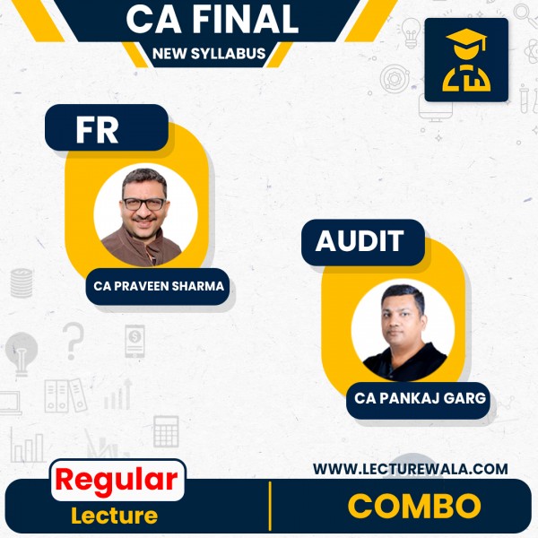 CA Final Auidt & FR Combo New Syllabus Regular Course By CA Pankaj Garg & CA Praveen Sharma  :Pen Drive / Online Classes