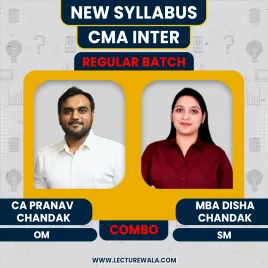 CA Pranav Chandak 0M & Prof. Disha Chandak SM Regular Batch For CMA Inter   CA Pranav Chandak 0M & Prof. Disha Chandak SM Regular Batch For CMA Inter
