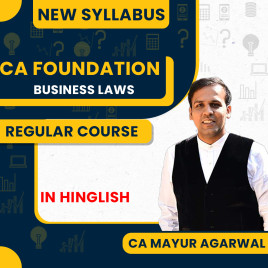 CA Foundation Business Laws New Syllabus Regular Batch by CA Mayur Agarwal: Online classes.