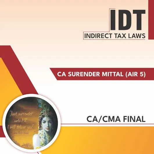 CA Atul Agarwal & CA Surender Mittal IDT Concept Book For CA Final: Study Material