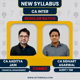 CA Inter Audit & FM+SM Combo By CA CS Sidhart Agarwal & CA Aditya Jain ; Online Classes CA Inter Audit & FM+SM Combo By CA CS Sidhart Agarwal & CA Aditya Jain ; Online Classes