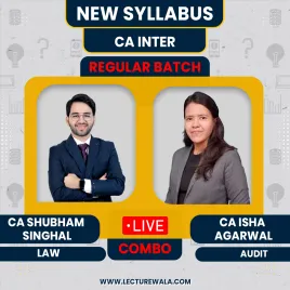 CA Shubham Singhal Law & CA Isha Agarwal Auditing Regular Batch For CA Inter  CA Shubham Singhal Law & CA Isha Agarwal Auditing Regular Batch For CA Inter