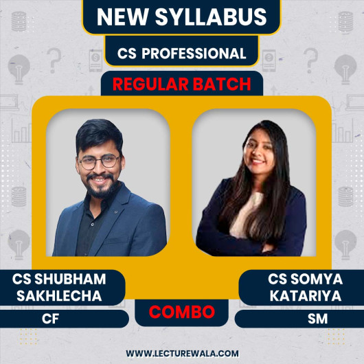 CA CS Shubham Sukhlecha CF & CS Somya katariya SM Regular Classes For CS Professional Module 2 Online Classes