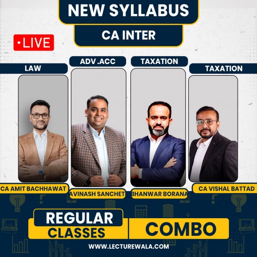 Navin Classes Group 1 Subject Combo Regular Live Classes For CA Inter : Live Online Classes