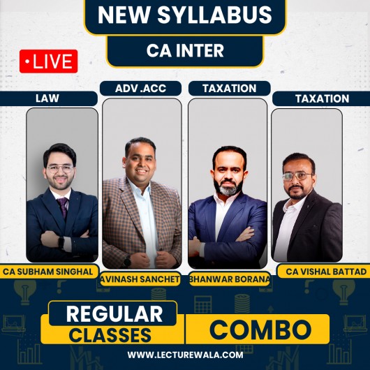 Navin Classes Group 1 Subject Combo Regular Live Classes For CA Inter : Live Online Classes