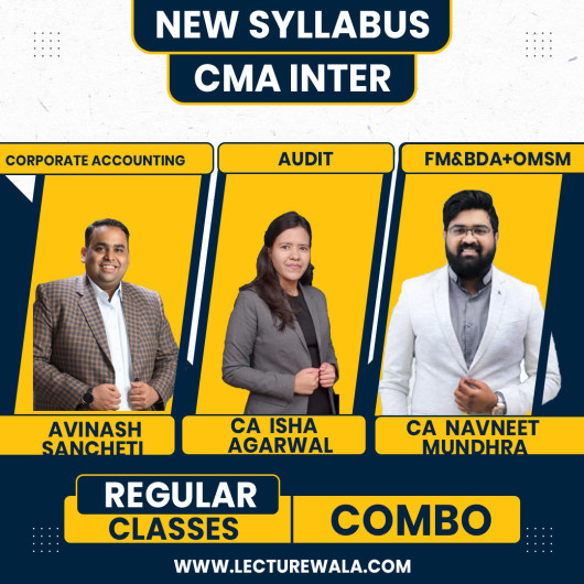 Navin Classes Group - 2 Combo Regular Batch For CMA Inter