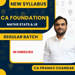 CA Pranav Chandak CA Foundation Business Mathematics, Statistics & Logical Reasoning