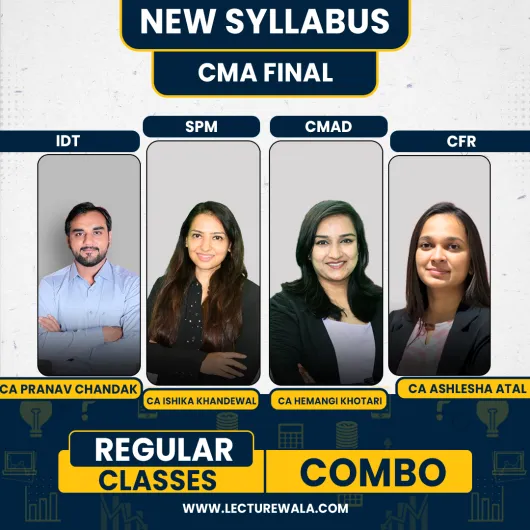 Pranav Chandak Academy Group 4 All 4 Subjects Combo Regular Batch For CMA Final 