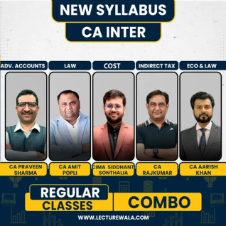 CA Inter Group -1 ADV ACC, LAW & IT & GST + CMA combo (FEB 24 LIVE Batch) By CA Amit popli , Parveen sharma , rajkumar , arish khan , Siddhant Sonthalia CA Inter Group -1 ADV ACC, LAW & IT & GST + CMA combo (FEB 24 LIVE Batch) By CA Amit popli , Parveen sharma , rajkumar , arish khan , Siddhant Sonthalia