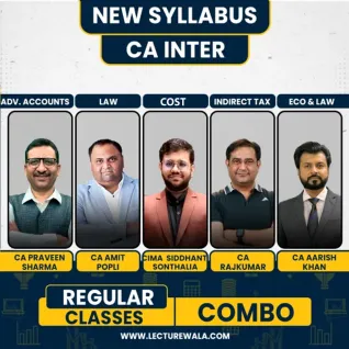CA Inter Group -1 ADV ACC, LAW & IT & GST + CMA combo (FEB 24 LIVE Batch) By CA Amit popli , Parveen sharma , rajkumar , arish khan , Siddhant Sonthalia CA Inter Group -1 ADV ACC, LAW & IT & GST + CMA combo (FEB 24 LIVE Batch) By CA Amit popli , Parveen sharma , rajkumar , arish khan , Siddhant Sonthalia
