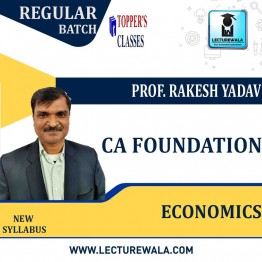 CA Foundation Economics Regular Course : Video Lecture + Study Material By Prof. Rakesh Yadav (For May 2022)