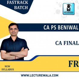 CA Final Financial Reporting Crash Course New Syllabus By CA PS Beniwal : Pen Drive / Online C;asses