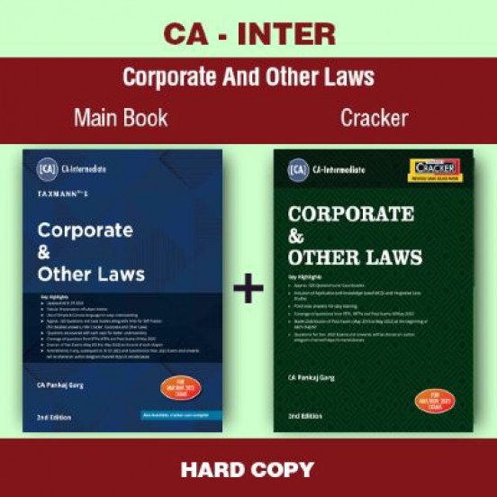 CA Inter – Corporate & Other Laws – Main Book And Cracker by CA Pankaj Garg  : Online Books