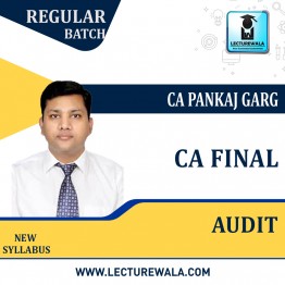 CA Final Advanced Auditing Regular Course By CA Pankaj Garg: Online Live / Pendrive classes.