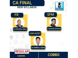 CA FINAL  FR + SFM + Audit   Free Law Combo New Syllabus Regular Course : Video Lecture + Study Material By CA Parveen Jindal & CA Pankaj Garg &   (For Nov 2022)
