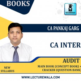 CA Inter – Auditing and Assurance Main Book (Concept Book) + Cracker (Question Bank) by CA Pankaj Garg  For ( Nov.2022 ) 