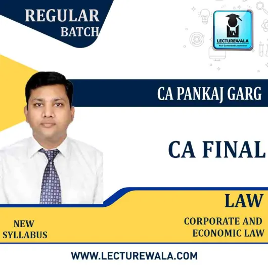 CA Final Corporate & Economic Laws Regular (Feb.2021 Batch) by CA Pankaj Garg : Pen Drive / Online Classes