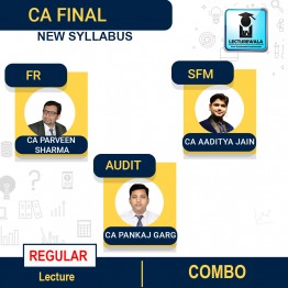 CA FINAL  FR + SFM +Audit Combo Regular Course By CA Parveen Sharma & CA Pankaj Garg & CA Aaditya Jain : Pen drive /online classes.