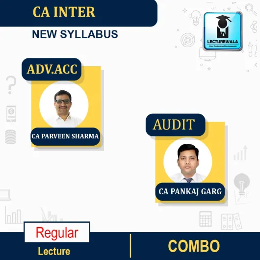 CA Inter Audit AND ADV.ACCOUNTS New Syllabus Regular Course By CA Pankaj Garg & CA PARVEEN SHARMA :Pen Drive / Online Classes