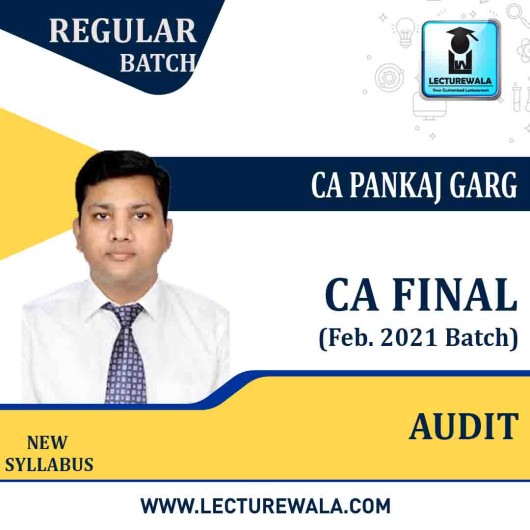 CA Final Audit New Syllabus Regular Course (Feb. 2021 Batch)  By CA Pankaj Garg : Pen Drive / Online Classes